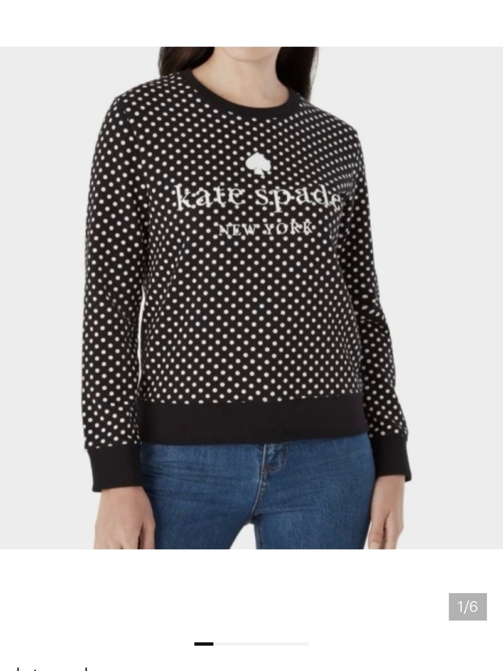 Kate Spade ♠️ polka dot sweatshirt